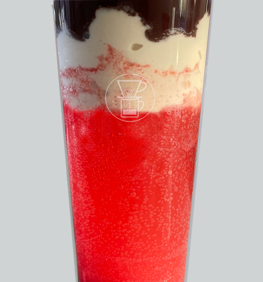 Order Chocolate-Strawberry Float food online from Coffee And Water Lab store, San Jose on bringmethat.com