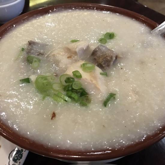 Order Congee w/ Roast Duck & Chicken / 雞鴨粥 food online from Sam Woo Barbeque store, Alhambra on bringmethat.com