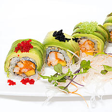 Order Green Dragon Maki    S food online from Jin Fine Asian Cuisine store, Brookline on bringmethat.com