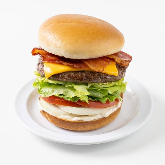 Order BACON CHEESEBURGER food online from Nation Giant Hamburgers store, Brentwood on bringmethat.com