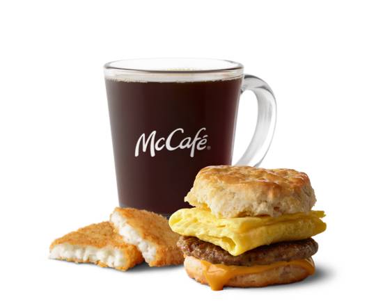 Order Sausage Egg Cheese Biscuit Meal food online from Mcdonald® store, Lexington-Fayette on bringmethat.com