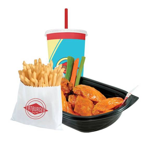 Order 10 Piece Bone-In Wing Meal food online from Fatburger & Buffalo Express store, Hesperia on bringmethat.com