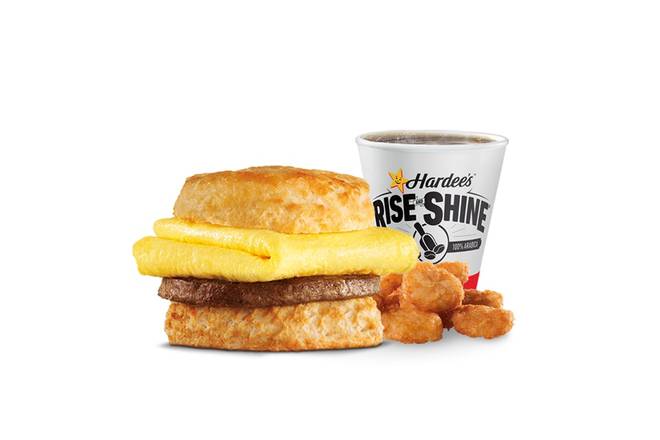 Order Sausage & Egg Biscuit Combo food online from Hardee 2948 store, Verona on bringmethat.com