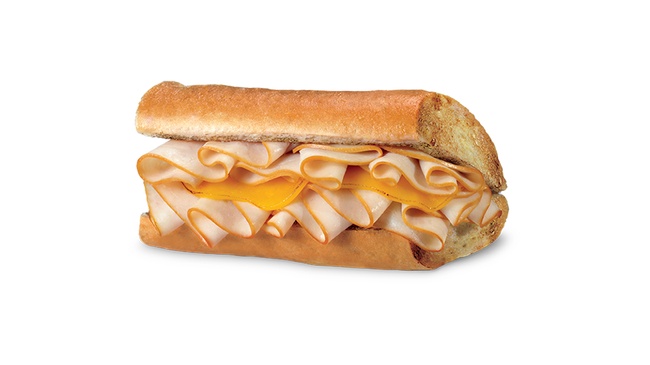 Order Kid's Turkey and Cheese Sub food online from Quiznos Sandwich Restaurants store, Brighton on bringmethat.com
