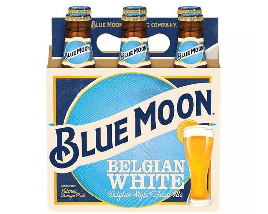Order Blue Moon Belgian White 6 Pack food online from Extra Mile 2047 store, Fairfield on bringmethat.com