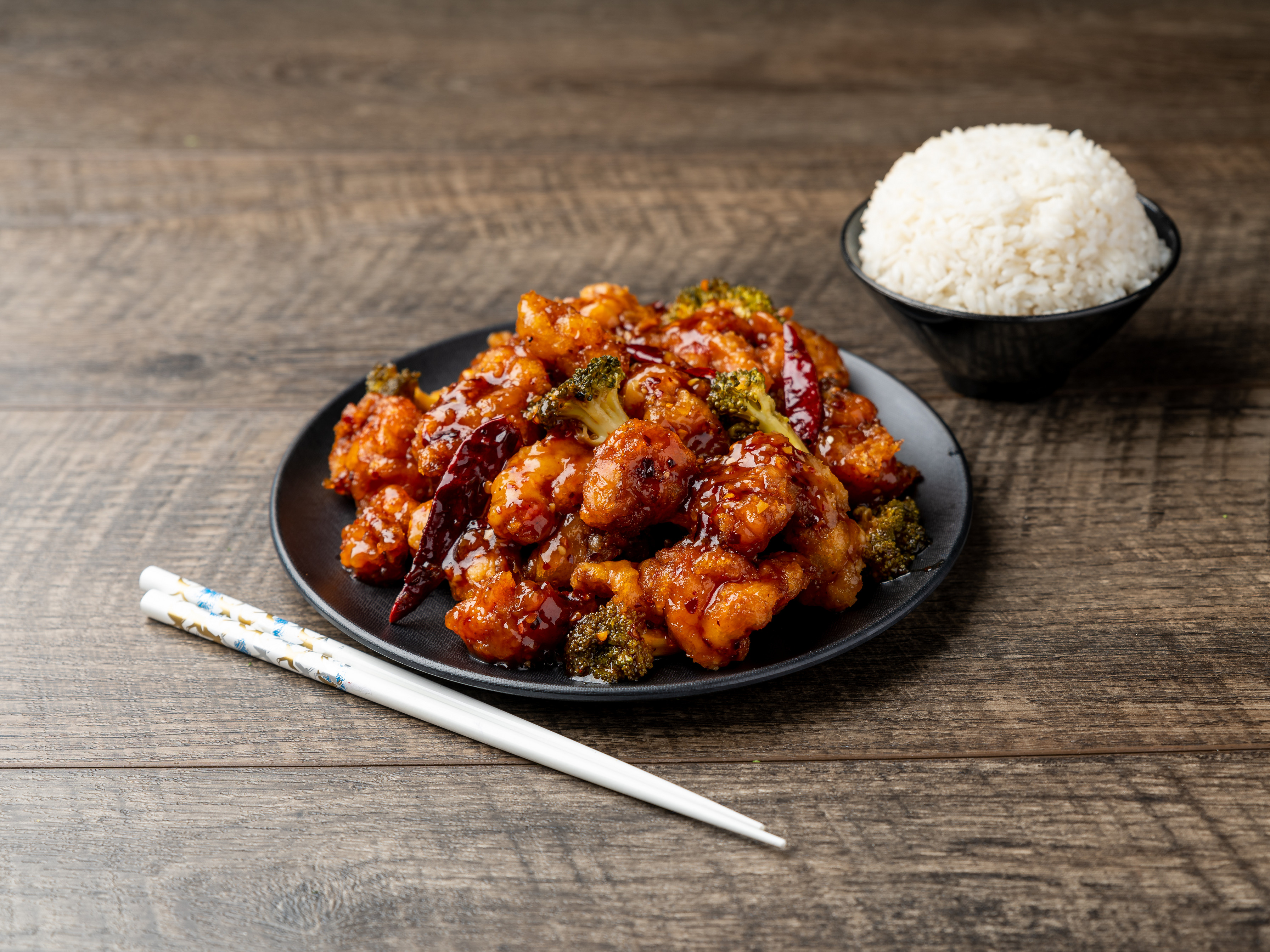 Order General Tso's Chicken food online from LuLu Asian Kitchen store, Saint Louis on bringmethat.com