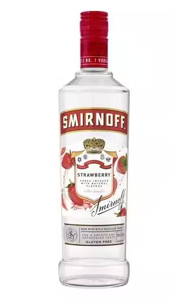 Order Smirnoff Vodka, Strawberry 750ML food online from Windy City Liquor Market store, El Cajon on bringmethat.com