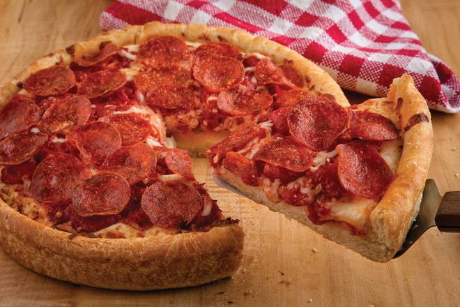 Order Prima Pepperoni Deep Dish (12" Large) food online from Uno Pizzeria store, Upper Providence on bringmethat.com