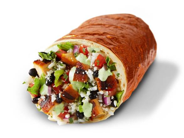 Order NEW Cilantro Lime Crema Chicken Burrito food online from Qdoba Mexican Eats store, Wilsonville on bringmethat.com
