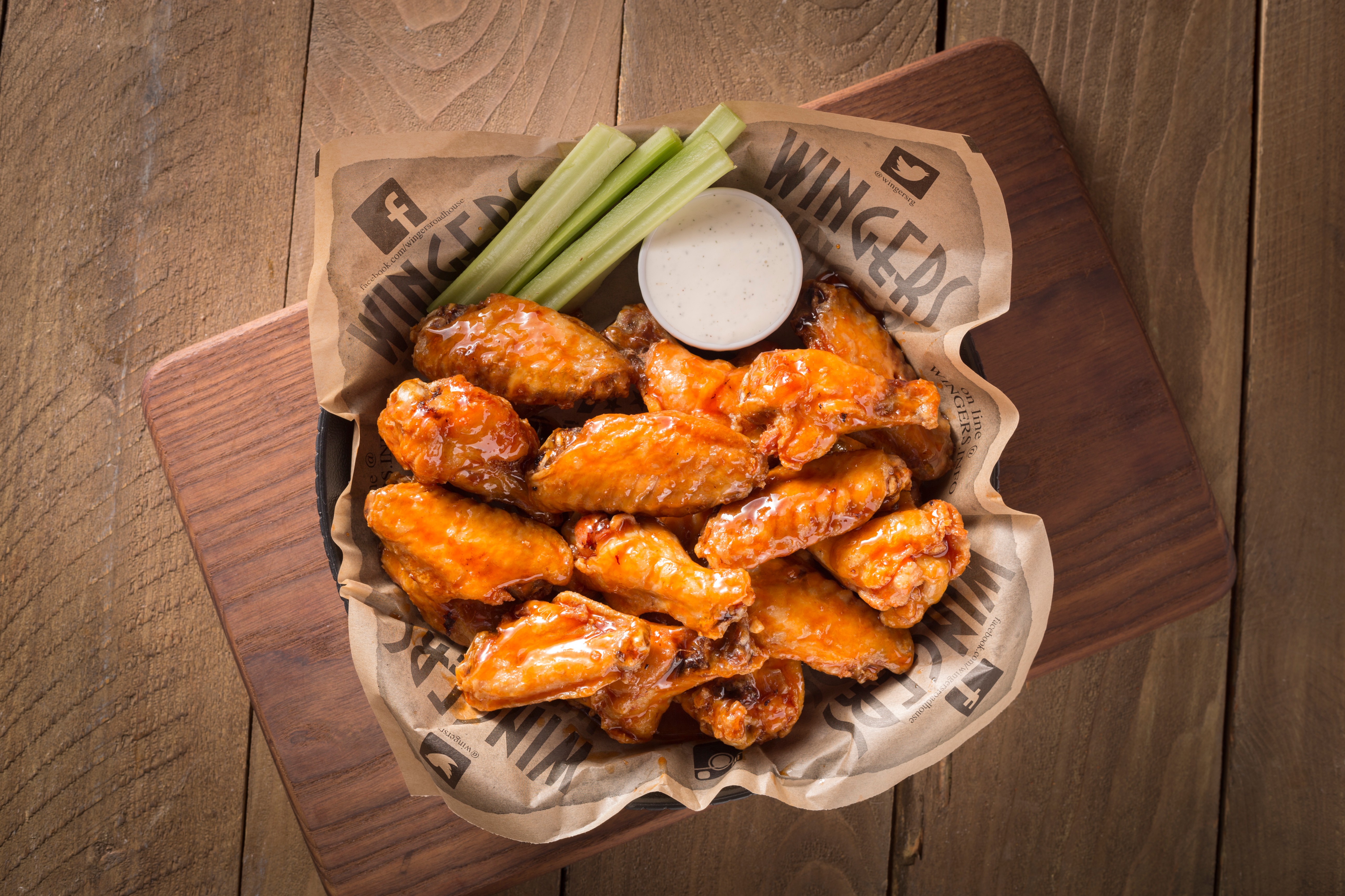 Order Famous Wings food online from Wingers Restaurant & Alehouse store, Salt Lake City on bringmethat.com