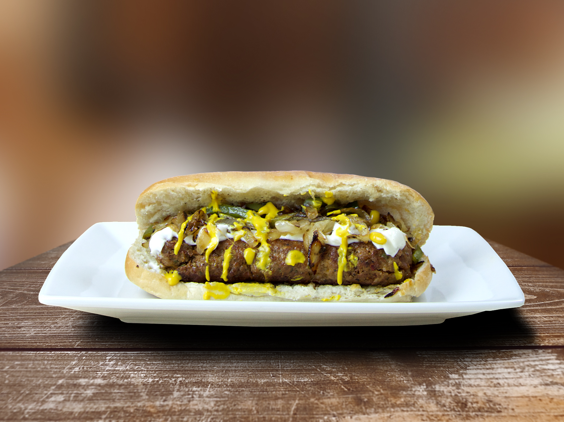 Order Spicy Sausage Sandwich food online from Unique Bite Eatery store, Indio on bringmethat.com