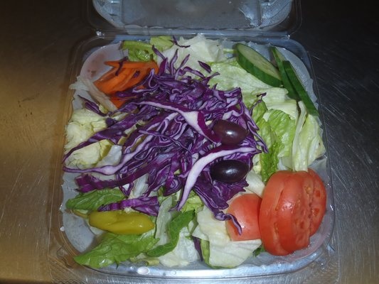 Order Garden Salad food online from Village Fare Pizza store, Brookline on bringmethat.com