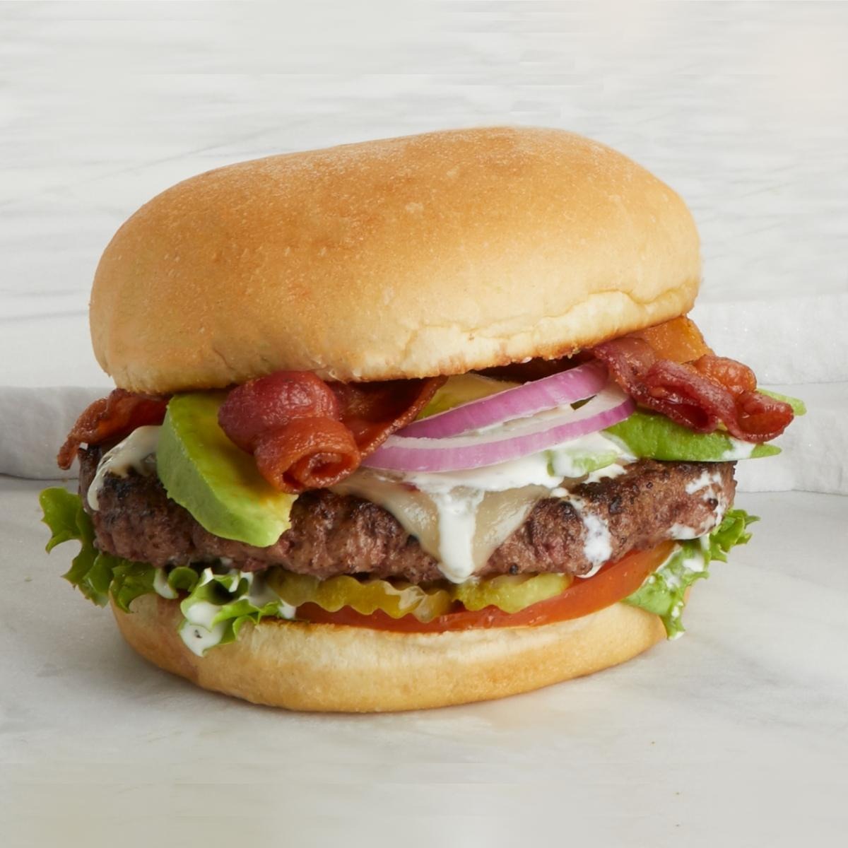 Order Avocado Bacon Burger food online from Country Kitchen store, Dickinson on bringmethat.com