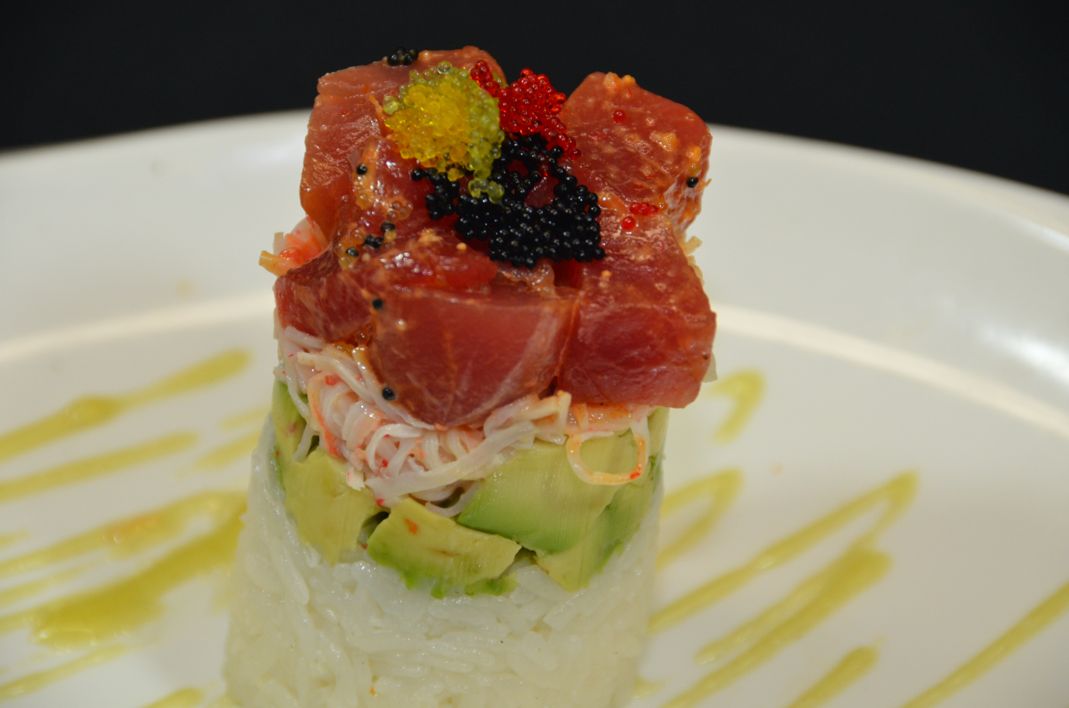 Order Ahi Tower Roll food online from Oriental Bistro & Grill store, Lawrence on bringmethat.com