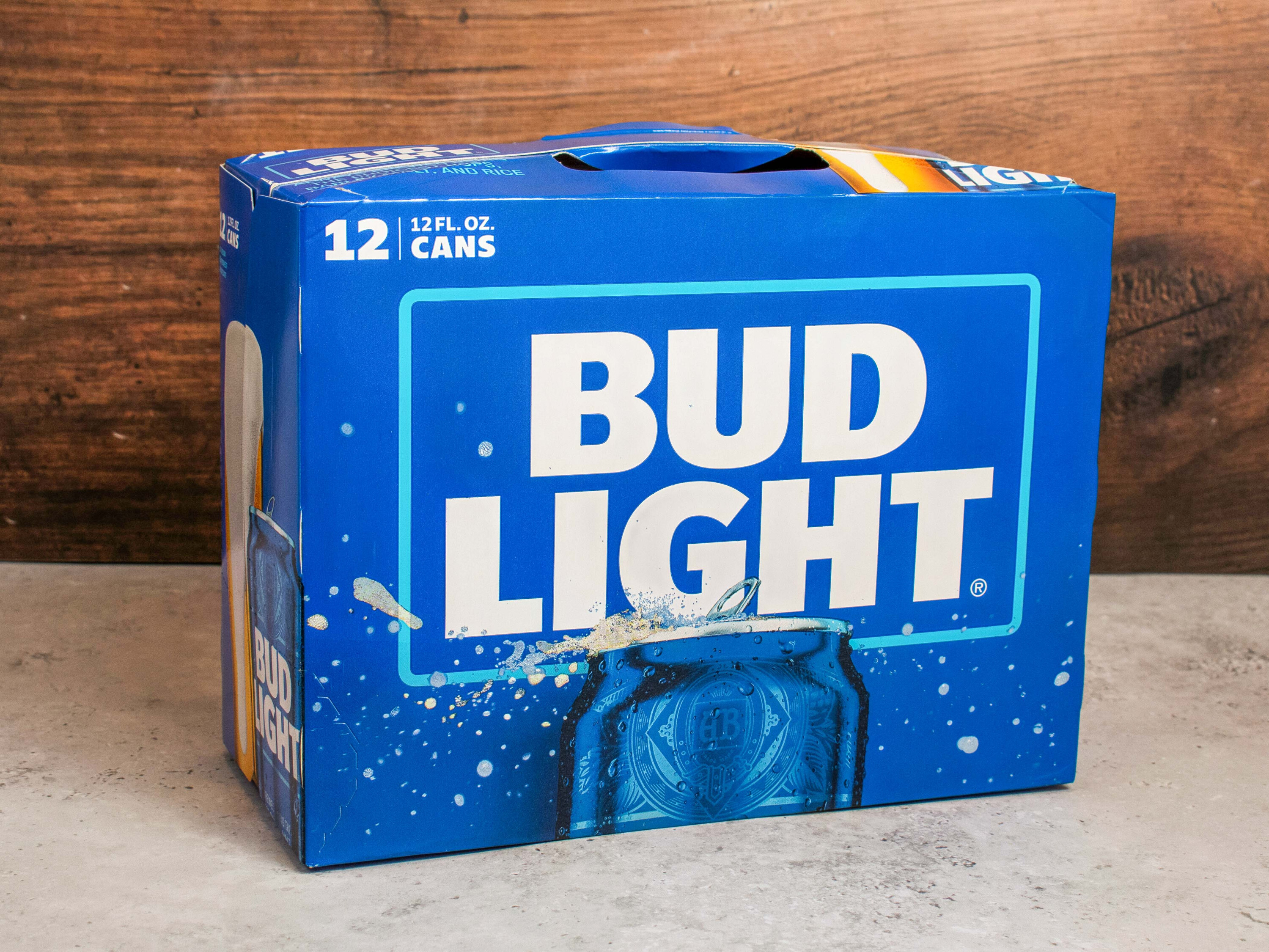 Order 12 Pack of 12 oz. Canned Bud Light Beer food online from Liquor Deli store, La Puente on bringmethat.com