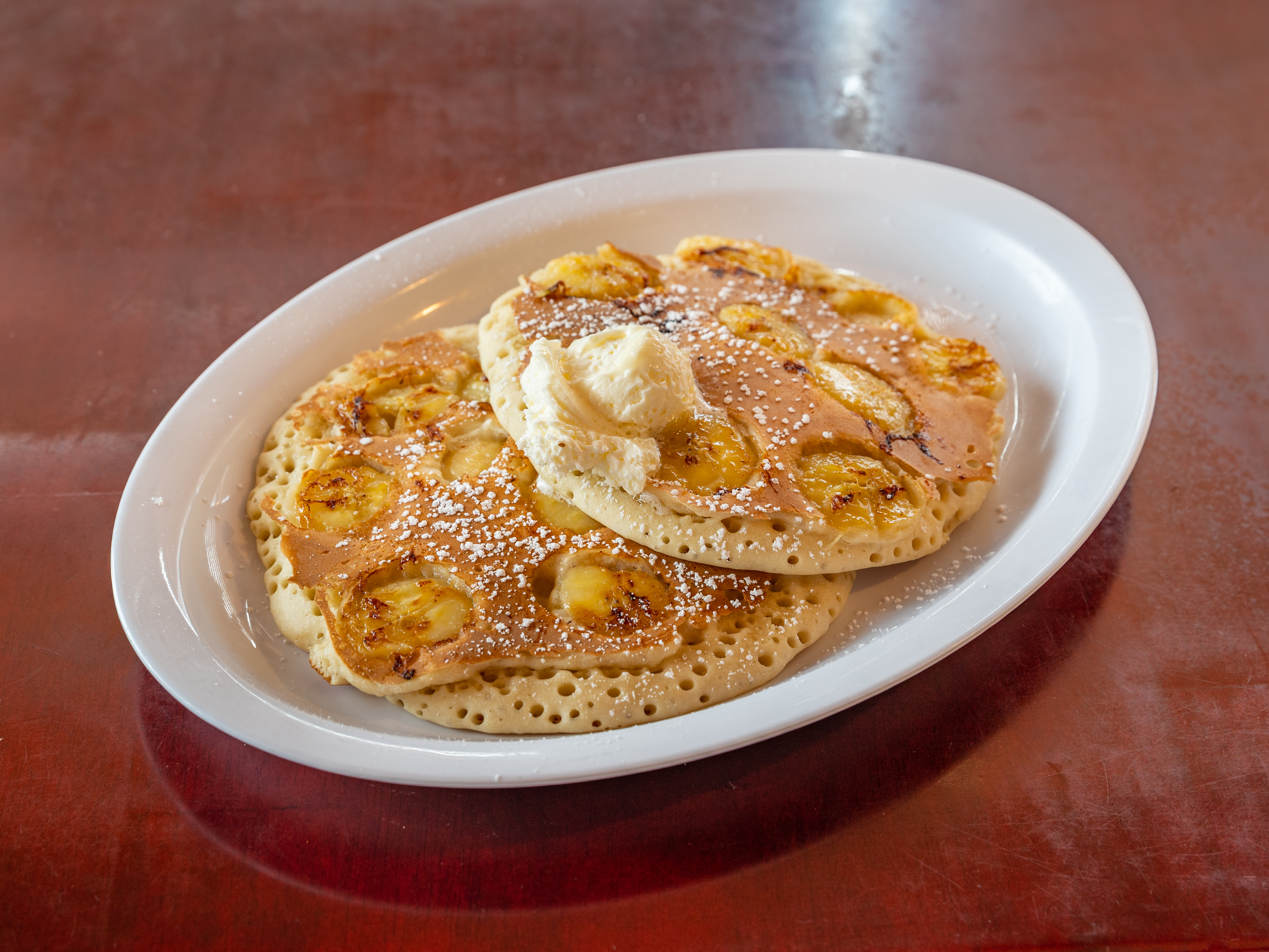 Order Special Pancake with 2 Eggs food online from Eat At Rudy store, Los Angeles on bringmethat.com