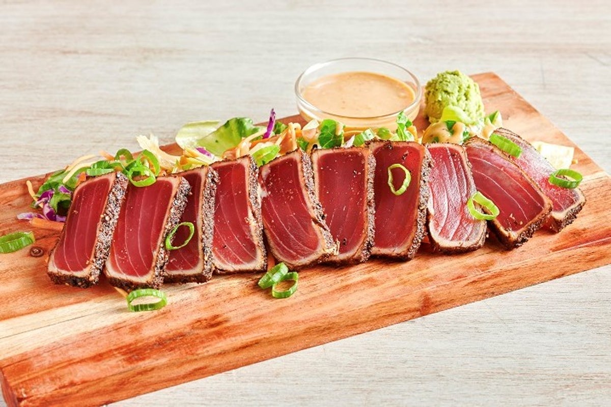 Order Seared Pepper Ahi* food online from Outback Steakhouse store, Conyers on bringmethat.com