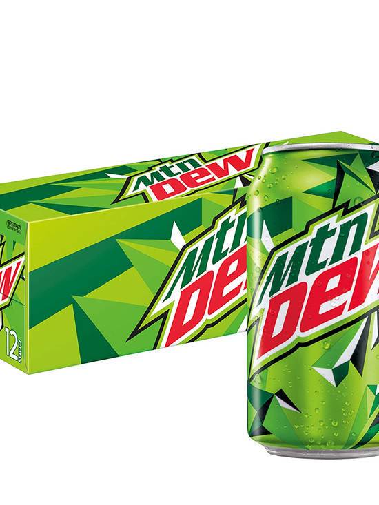 Order Mountain Dew Fridge Pack 12 Pack/12 OZ Cans food online from Chevron Extramile store, Roseville on bringmethat.com