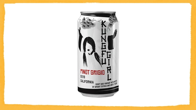 Order Kung Fu Girl Pinot Grigio Can food online from Bareburger store, Brooklyn on bringmethat.com