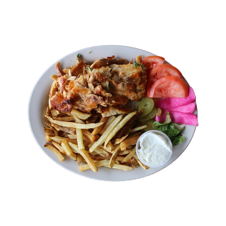 Order Chicken Shawarma Entree food online from Sidon Lebanese Grille & Bakery store, Toledo on bringmethat.com