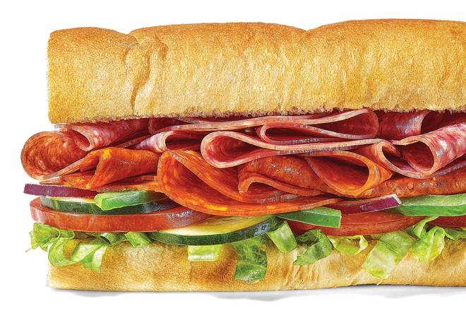 Order Spicy Italian Footlong Pro (Double Protein) food online from Subway store, Caldwell on bringmethat.com
