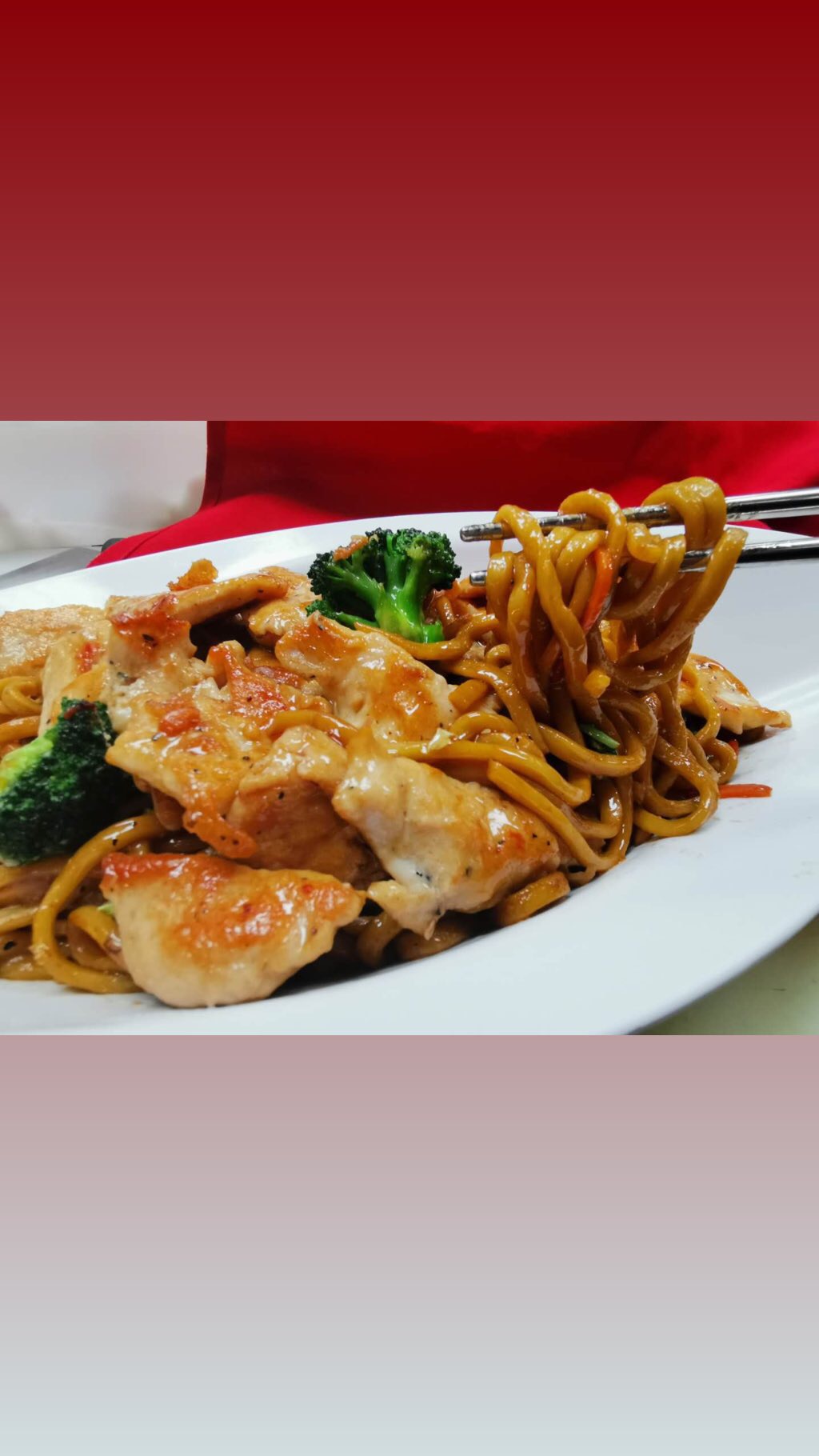 Order 164. Chicken Stirred Fried Egg Noodle food online from Yaba Sushi And Steak store, Roscoe on bringmethat.com