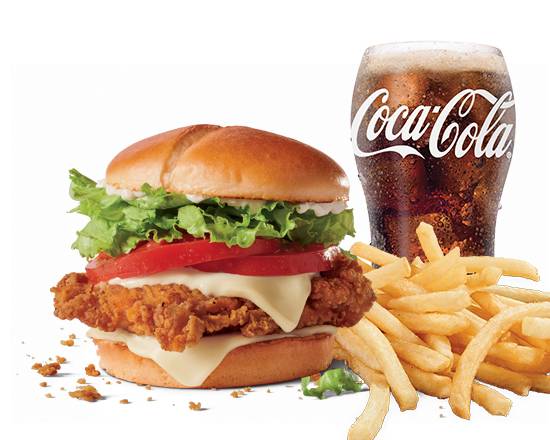 Order Large Jack's Spicy Chicken® w/ Cheese Combo food online from Jack in the Box store, Sparks on bringmethat.com