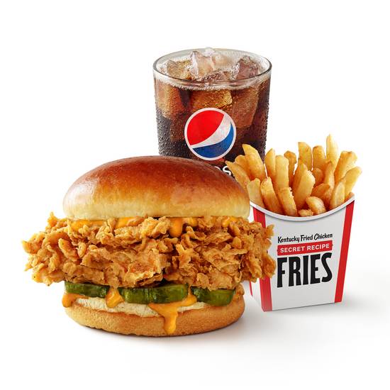 Order Spicy Chicken Sandwich Combo food online from KFC store, Goldsboro on bringmethat.com