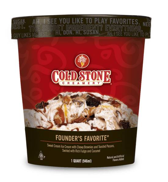 Order Founder's Favorite® Pre-packed Quart food online from Coldstone Creamery store, Grove City on bringmethat.com