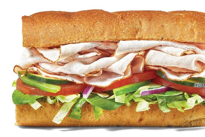 Order Oven Roasted Turkey Footlong Pro (Double Protein) food online from Subway store, Delaware on bringmethat.com