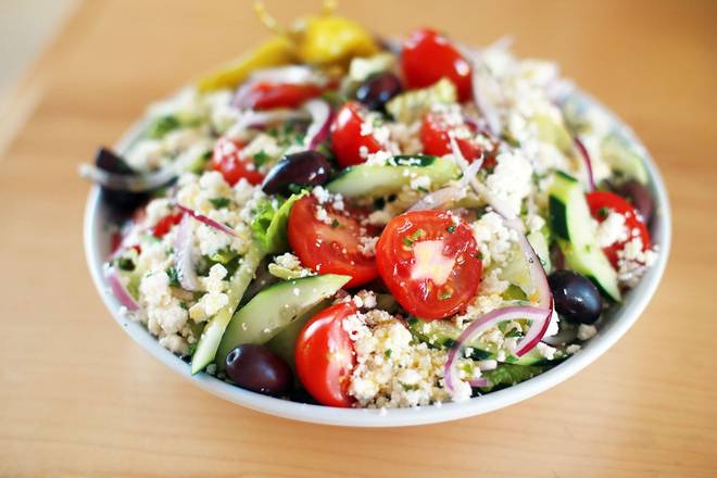 Order Small Greek Salad food online from The Great Greek Mediterranean Grill store, Charleston on bringmethat.com