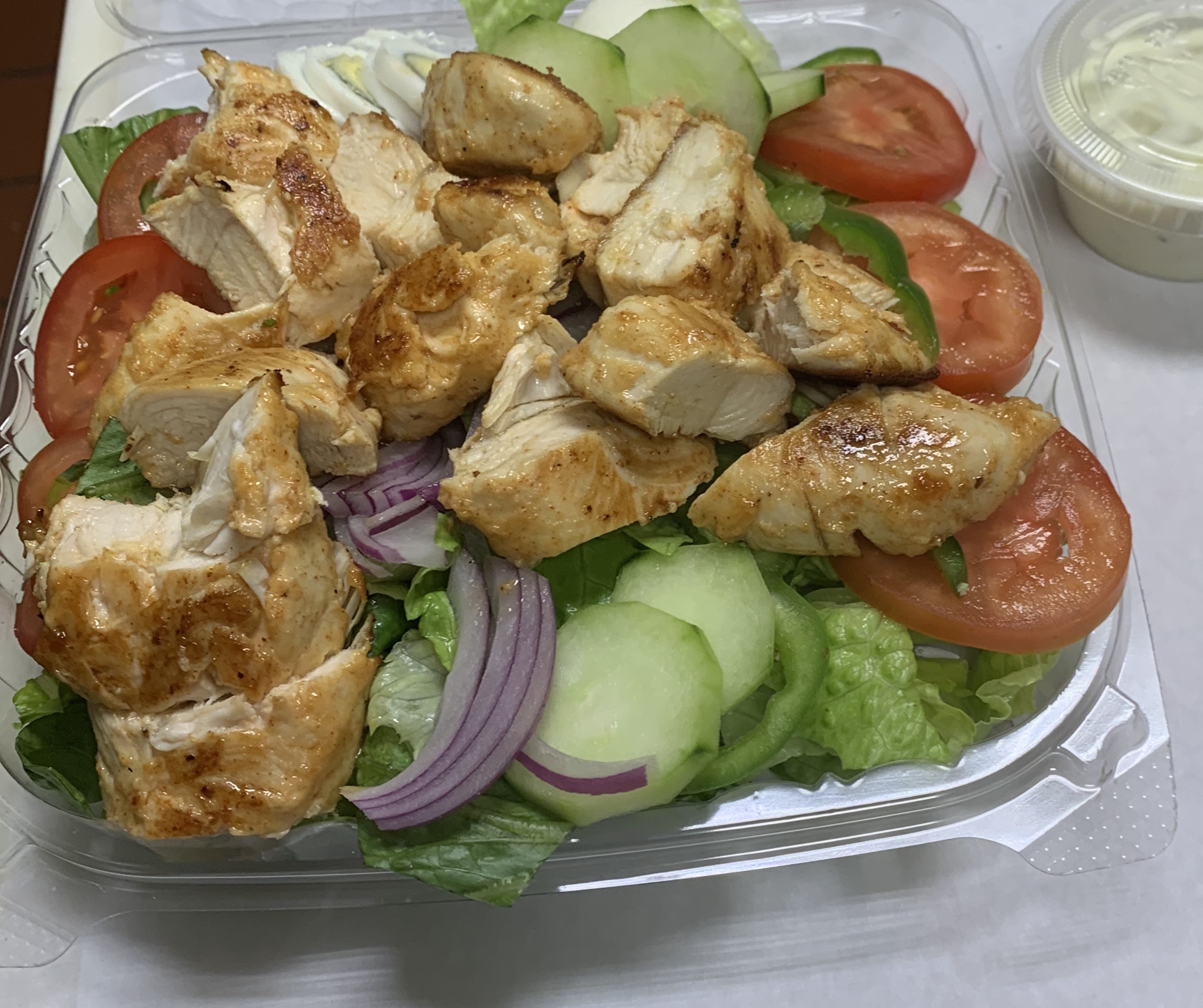 Order Grilled Chicken Salad food online from Wyoming Pizza store, Philadelphia on bringmethat.com