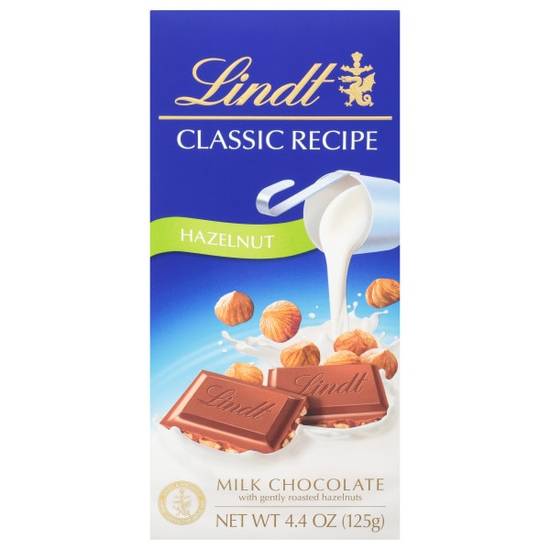 Order Lindt CLASSIC RECIPE Hazelnut Milk Chocolate Bar, 4.4 oz. food online from Cvs store, SAINT CLAIR SHORES on bringmethat.com