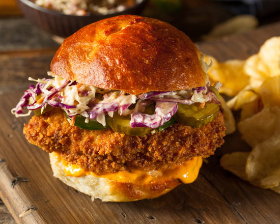 Order Jalapeno Cheddar Chicken Sandwich food online from The Chicken Snob store, Los Angeles on bringmethat.com