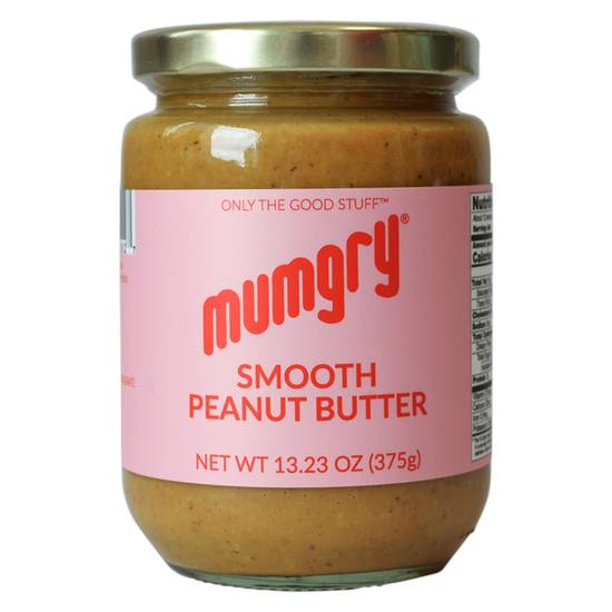 Order Mumgry Smooth Peanut Butter 375g Jar food online from Drinks At Your Door by Gopuff store, Santa Maria on bringmethat.com