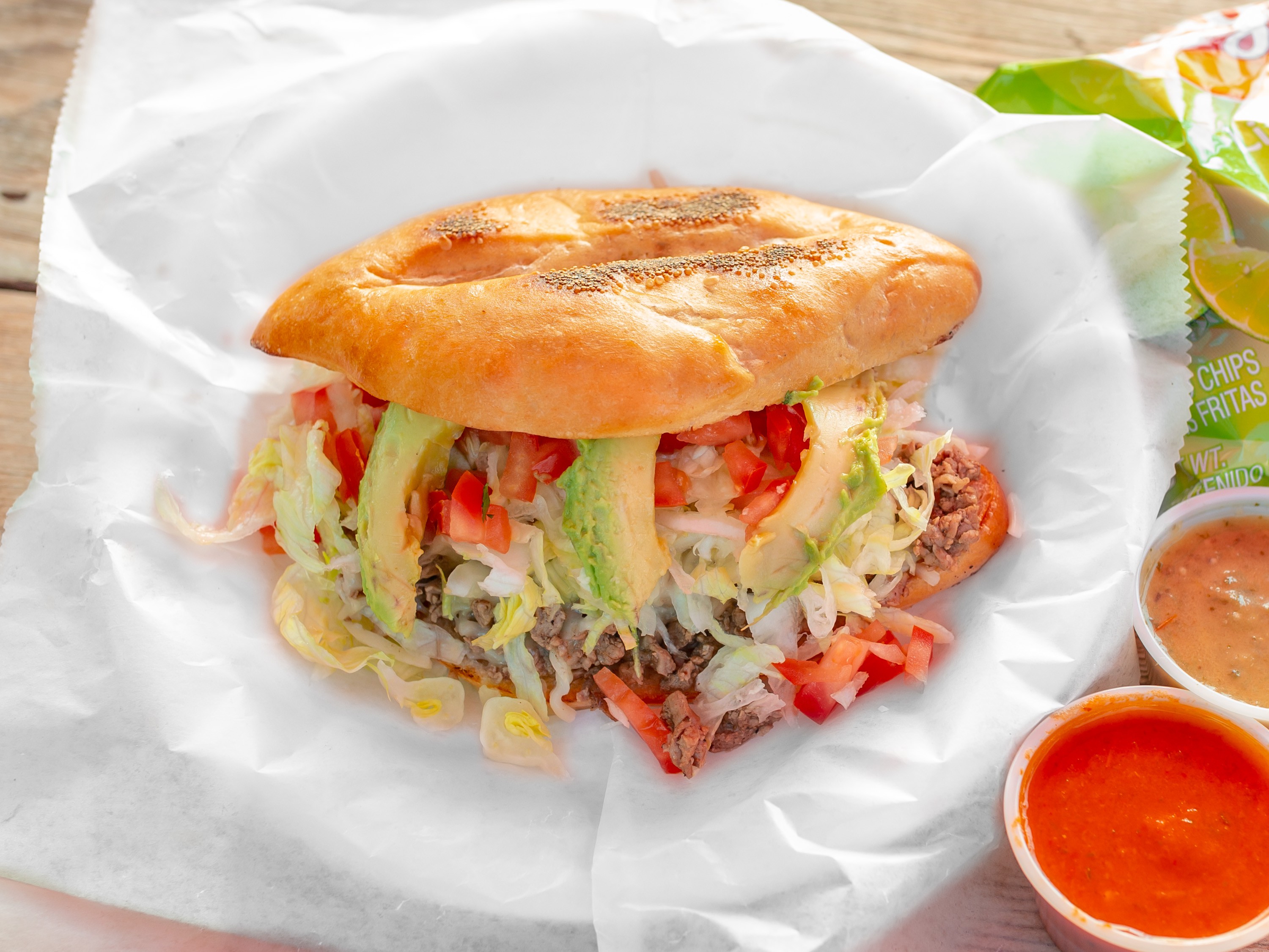 Order Torta food online from Container Taco Factory store, Mcallen on bringmethat.com