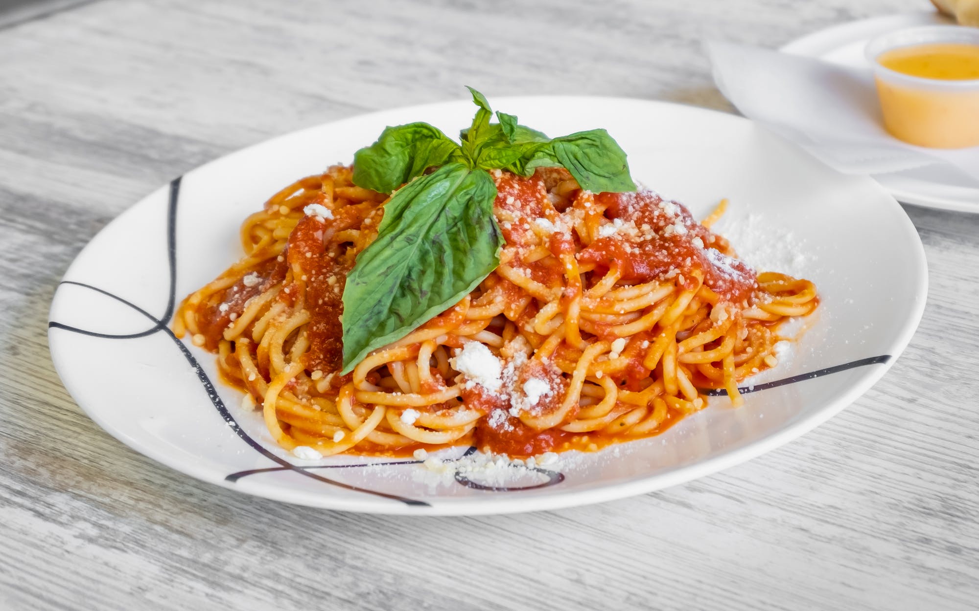 Order Spaghetti Marinara food online from Good Fellas Pizza store, Warrenton on bringmethat.com