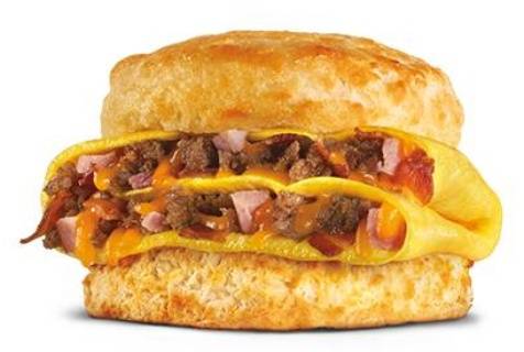Order Loaded Omelette Biscuit food online from Carl's Jr. store, Norman on bringmethat.com
