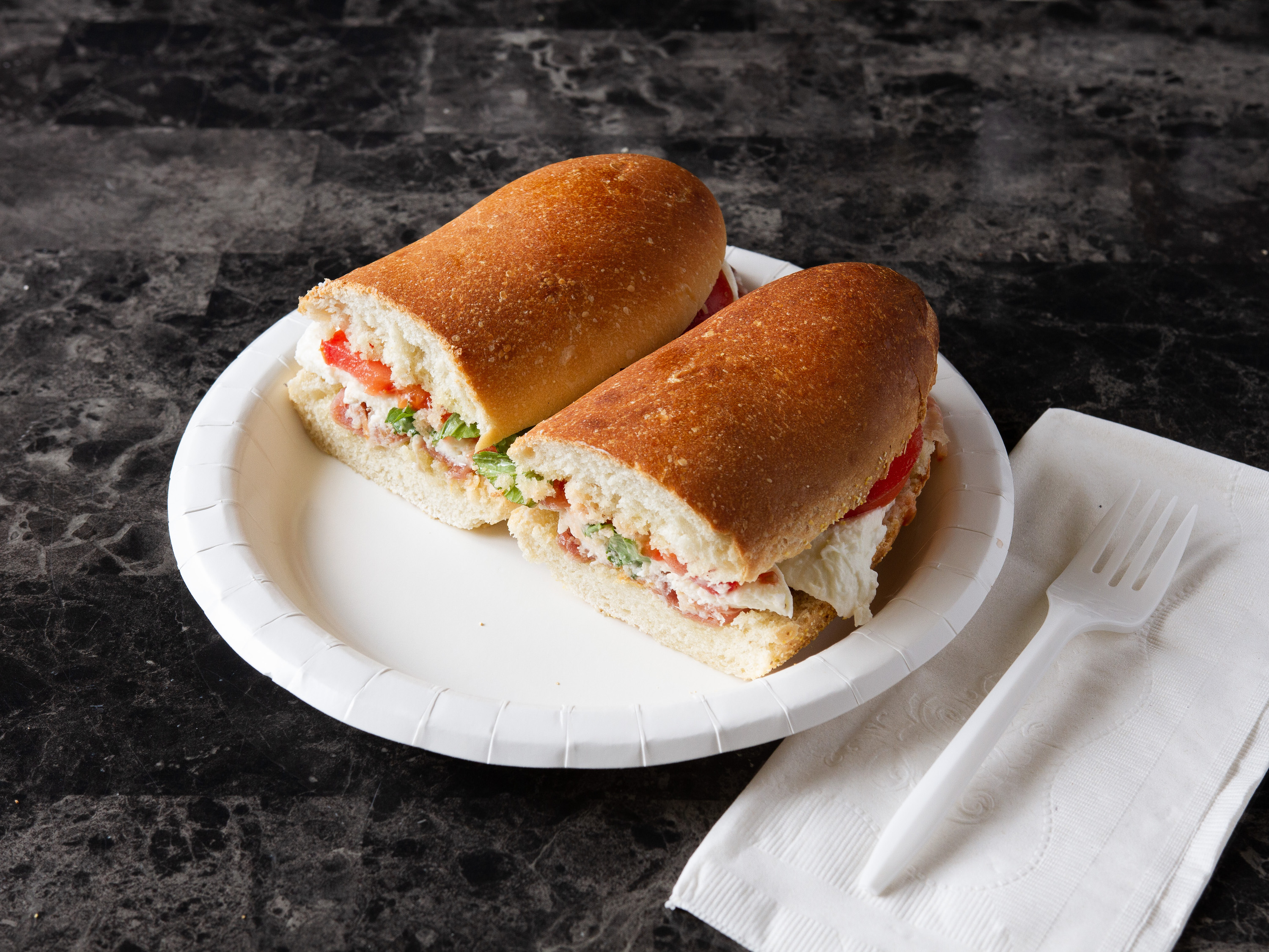 Order The Compania without Prosciutto Panini food online from Savona store, Bel Air on bringmethat.com