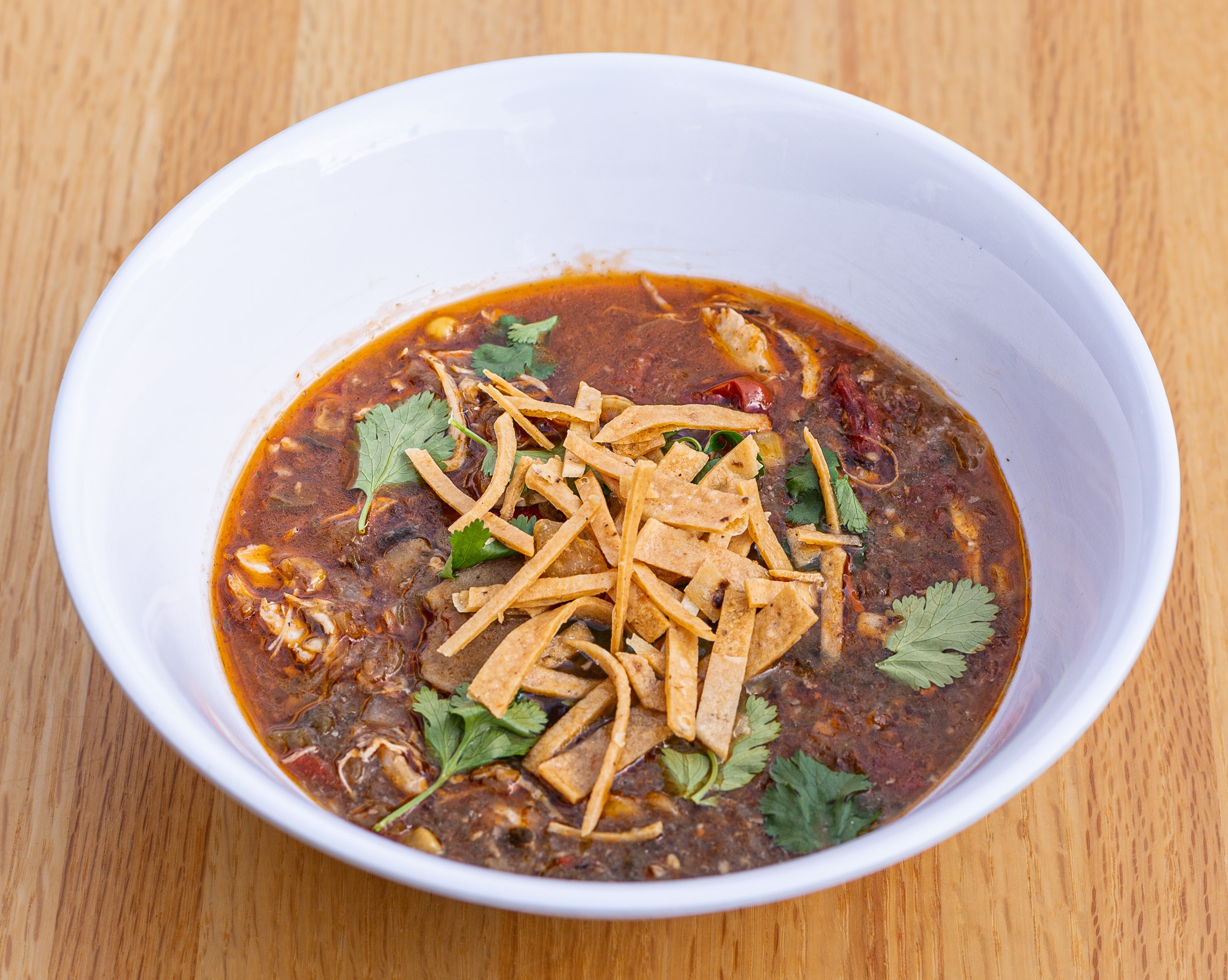 Order Chicken Tortilla Soup food online from Courageous Bakery & Cafe store, Oak Park on bringmethat.com