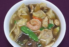 Order House Wonton Soup food online from Great Wall Chinese Restaurant store, Gilbert on bringmethat.com
