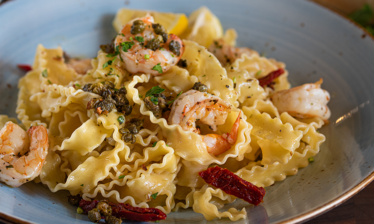 Order Shrimp Scampi food online from Russo's New York Pizzeria - Broadway store, Pearland on bringmethat.com