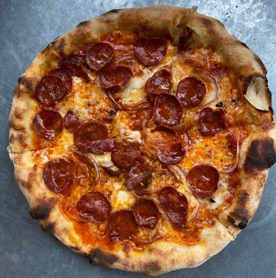 Order Pepperoni Pie food online from Pizzeria Delfina store, Burlingame on bringmethat.com