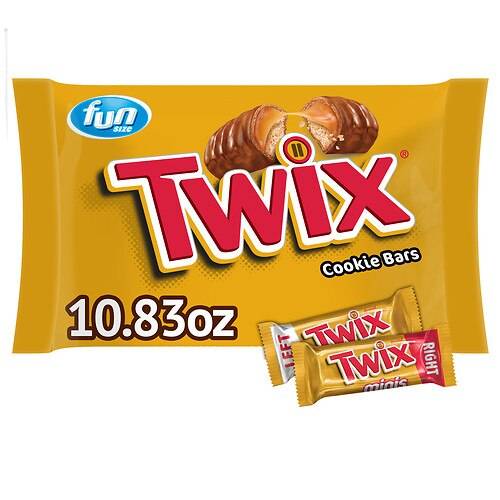 Order Twix Caramel Fun Size Chocolate Cookie Candy Bar - 10.83 oz food online from Walgreens store, Semmes on bringmethat.com