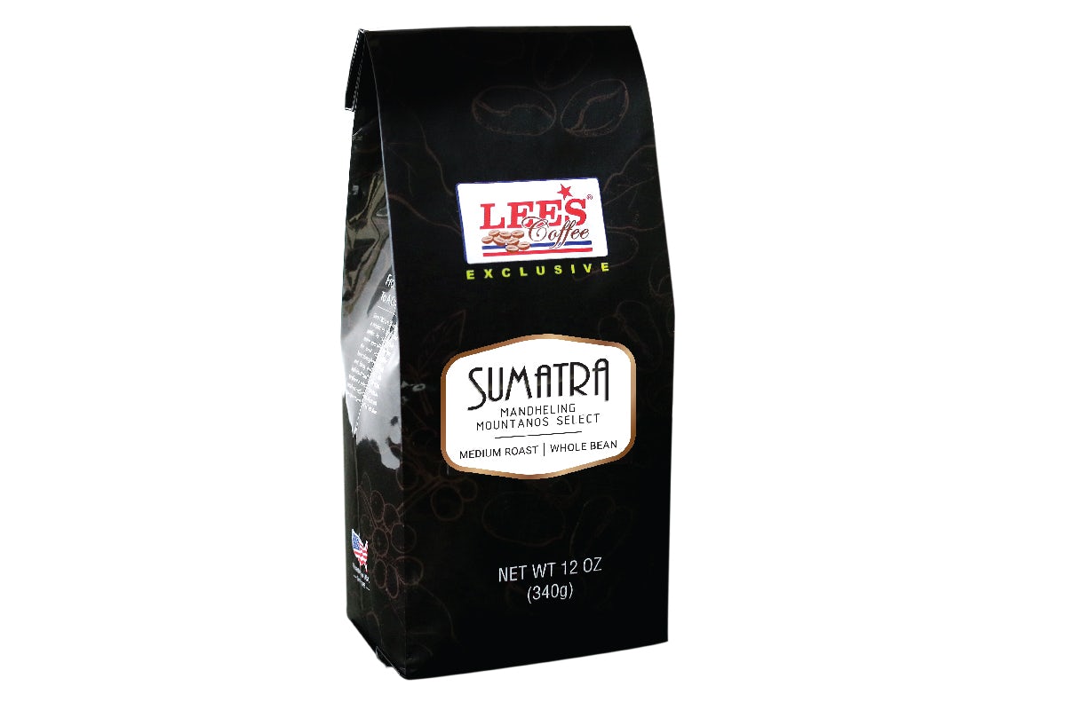 Order Sumatra Mandheling Whole Bean Coffee 12oz food online from Lee Sandwiches store, Peoria on bringmethat.com