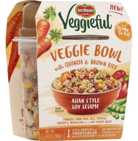 Order Del Monte · Asian Style Veggie Bowl with Quinoa & Brown Rice (7.4 oz) food online from Safeway store, Bullhead City on bringmethat.com