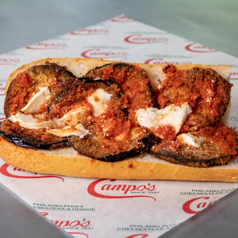 Order Eggplant Parmigiana Sandwich food online from Campo's Philly Cheesesteaks store, Philadelphia on bringmethat.com