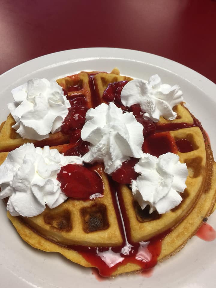 Order Fruit Waffle food online from Homestyle Cafe store, Springfield on bringmethat.com