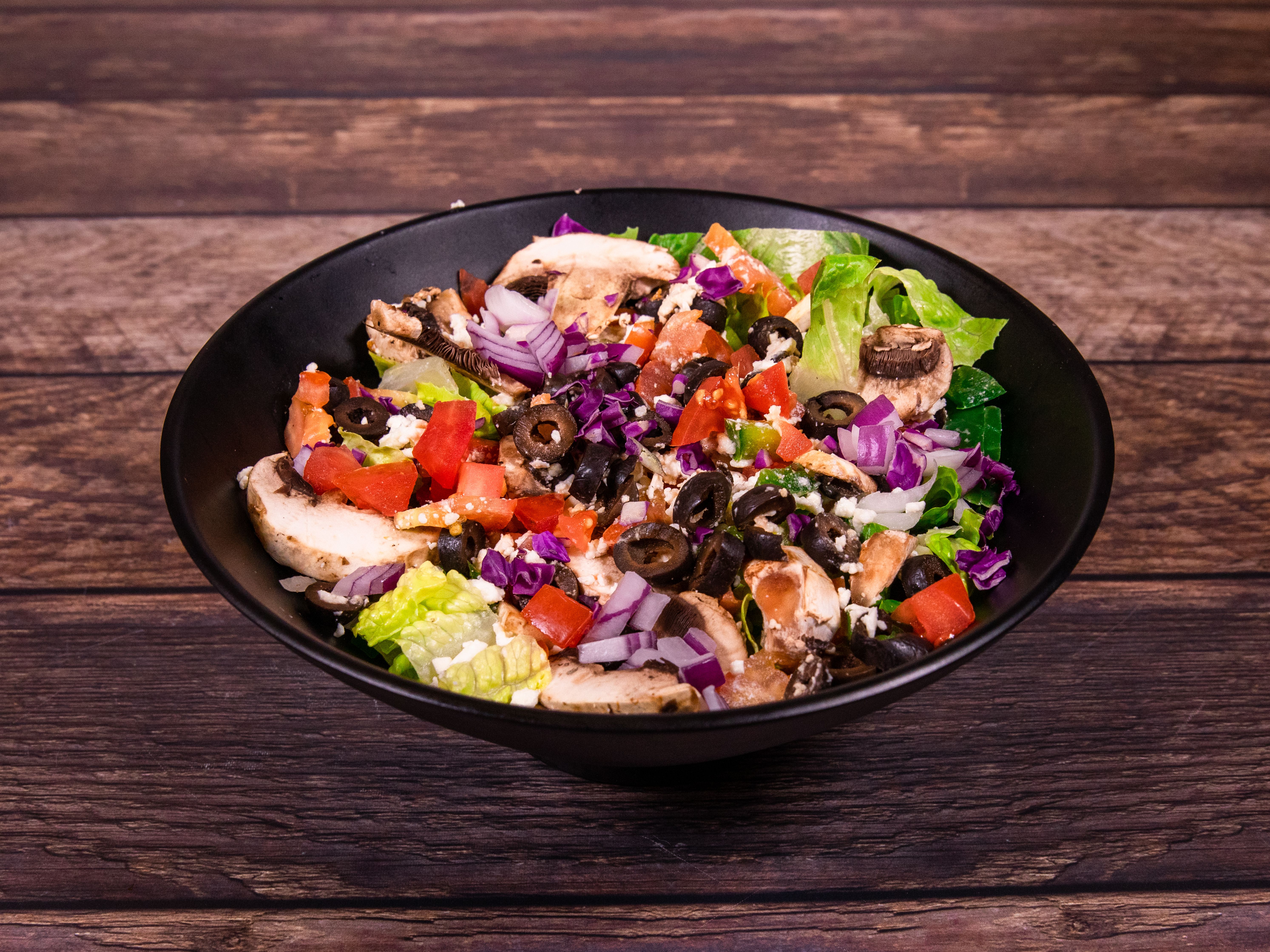 Order Greek Salad food online from Vieux Carre Pizza store, New Orleans on bringmethat.com
