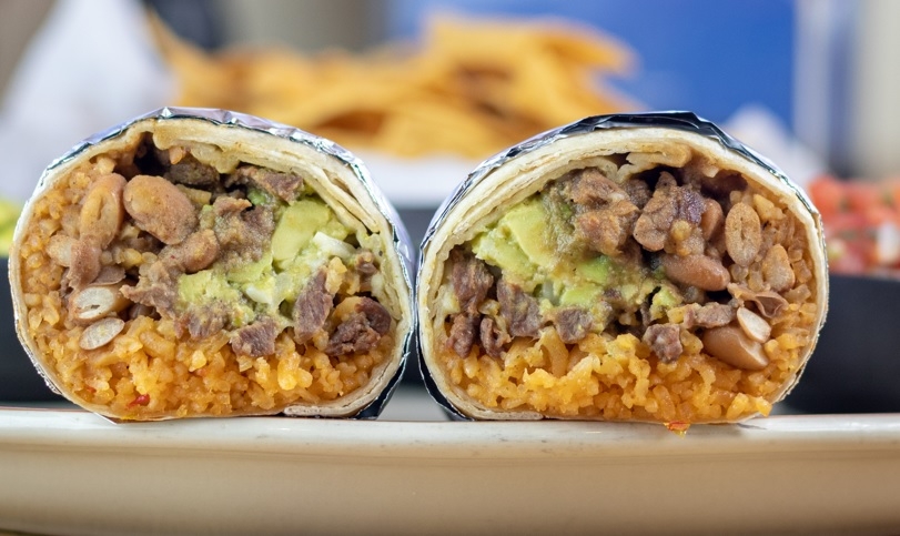 Order Super Burrito $11 food online from Los Cuates Buffet store, Gilroy on bringmethat.com